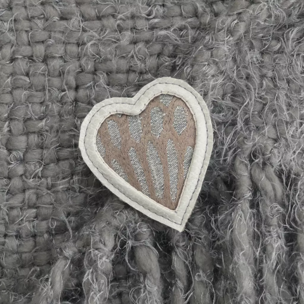 Coeur Beige Gris 1