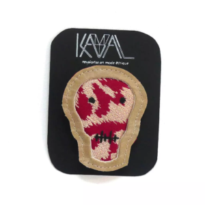 Broche Skull Rouge